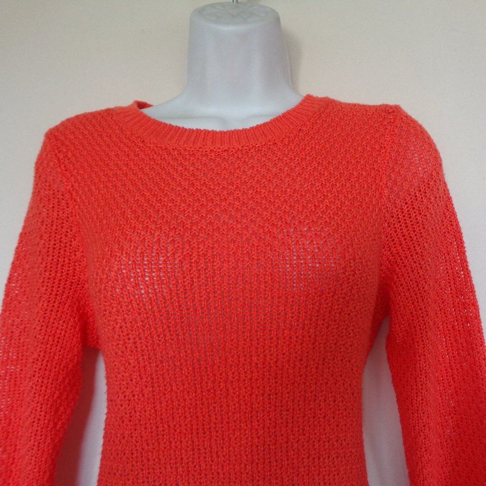Lauren Ralph Lauren Orange Knit Crew Neck Sweater SP